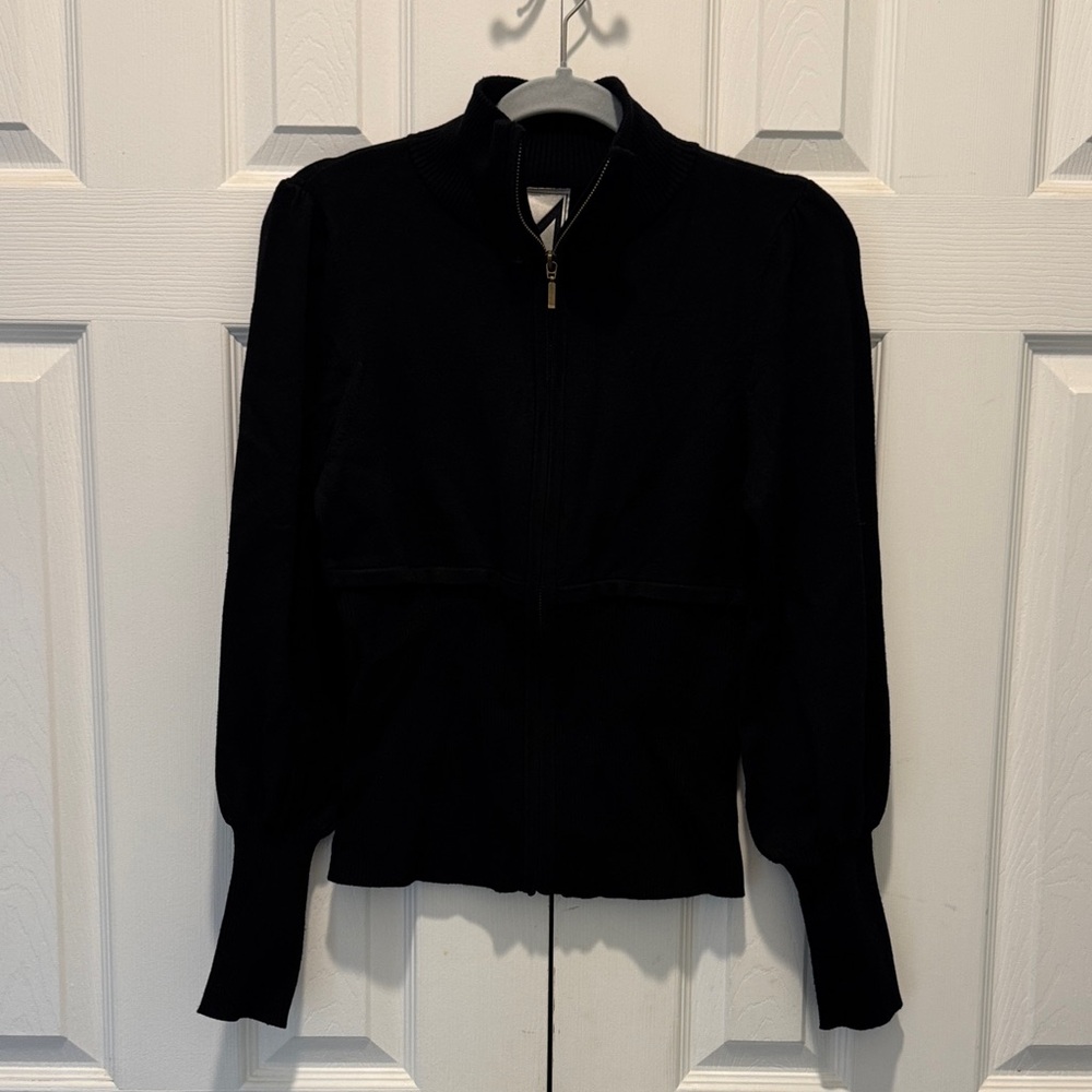 Marc Bouwer‎ Black Zip-Up Sweater Jacket M